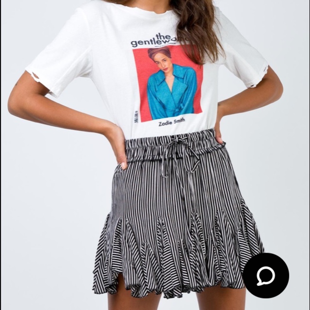 princess polly walk the line striped miniskirt